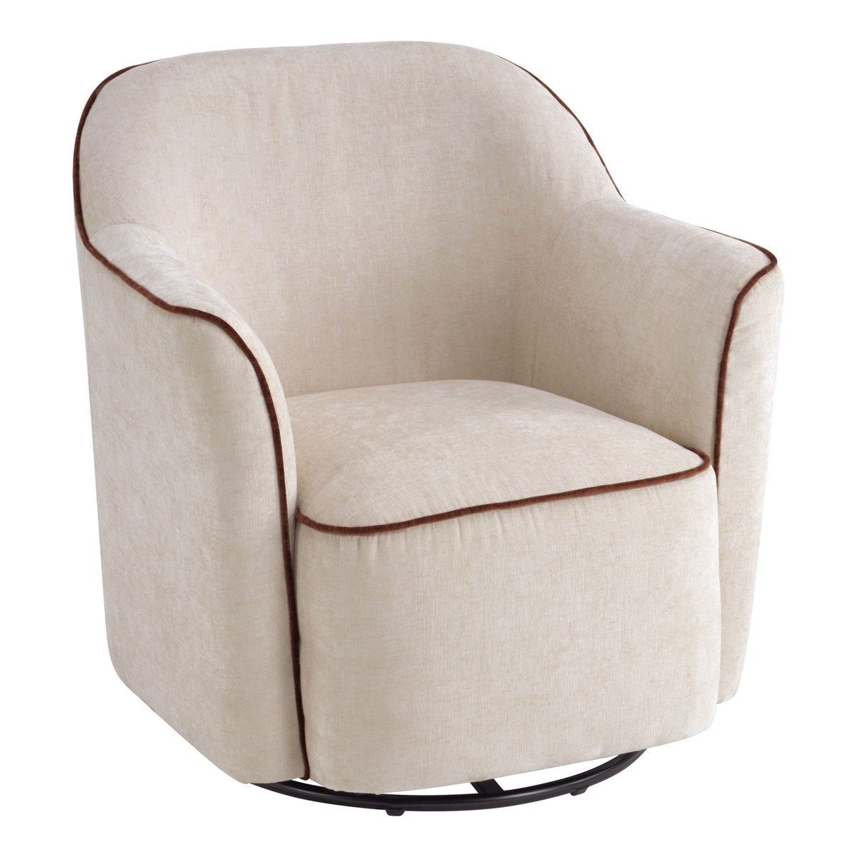 360 Swivel Accent Chair With Flared Arms