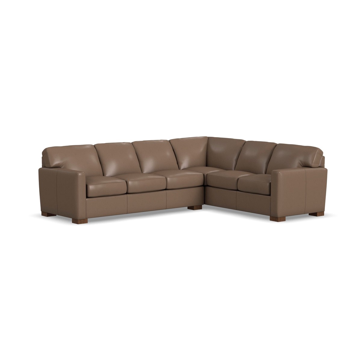 Bryant Leather 2 Piece Left Sofa Sectional