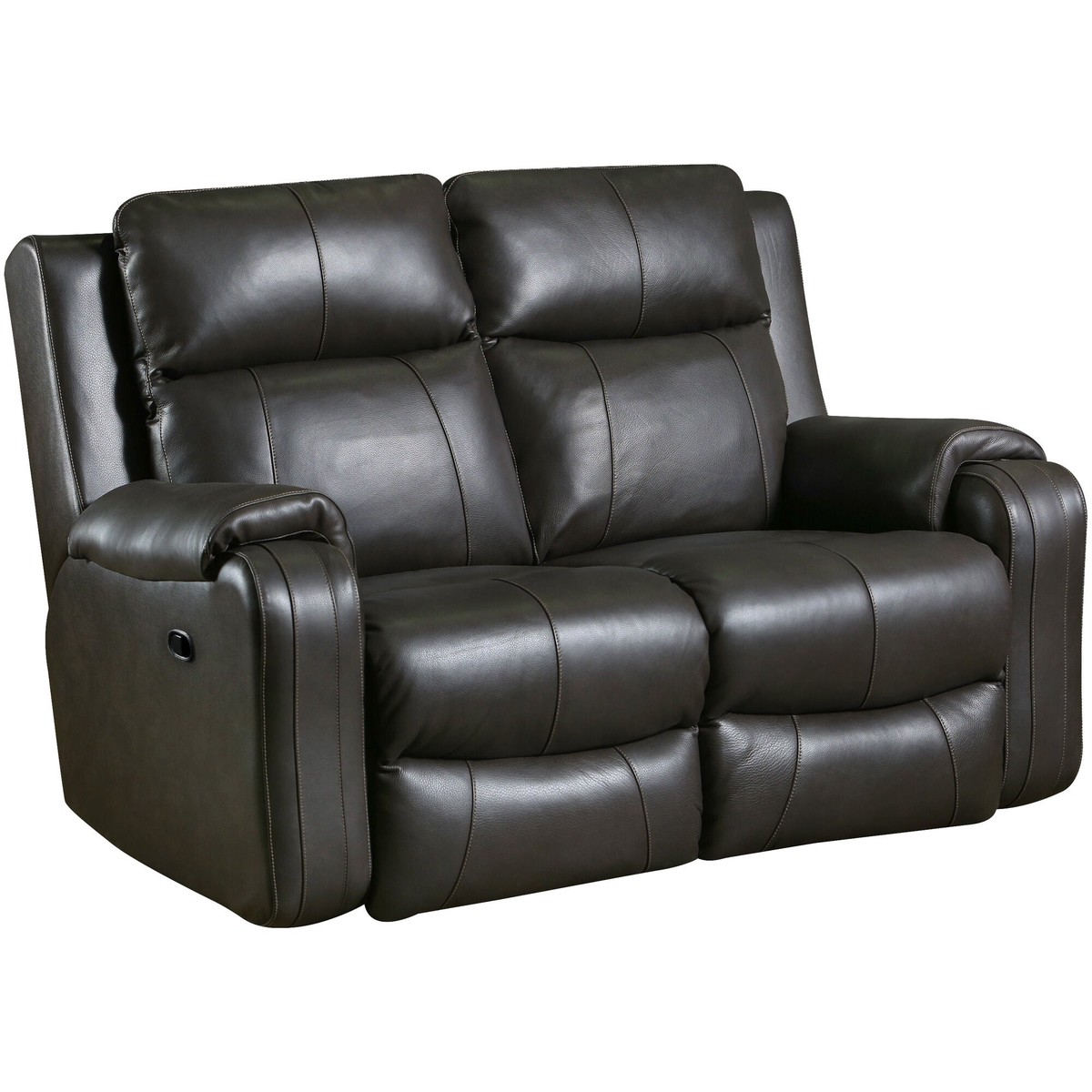Contour Leather Reclining Loveseat