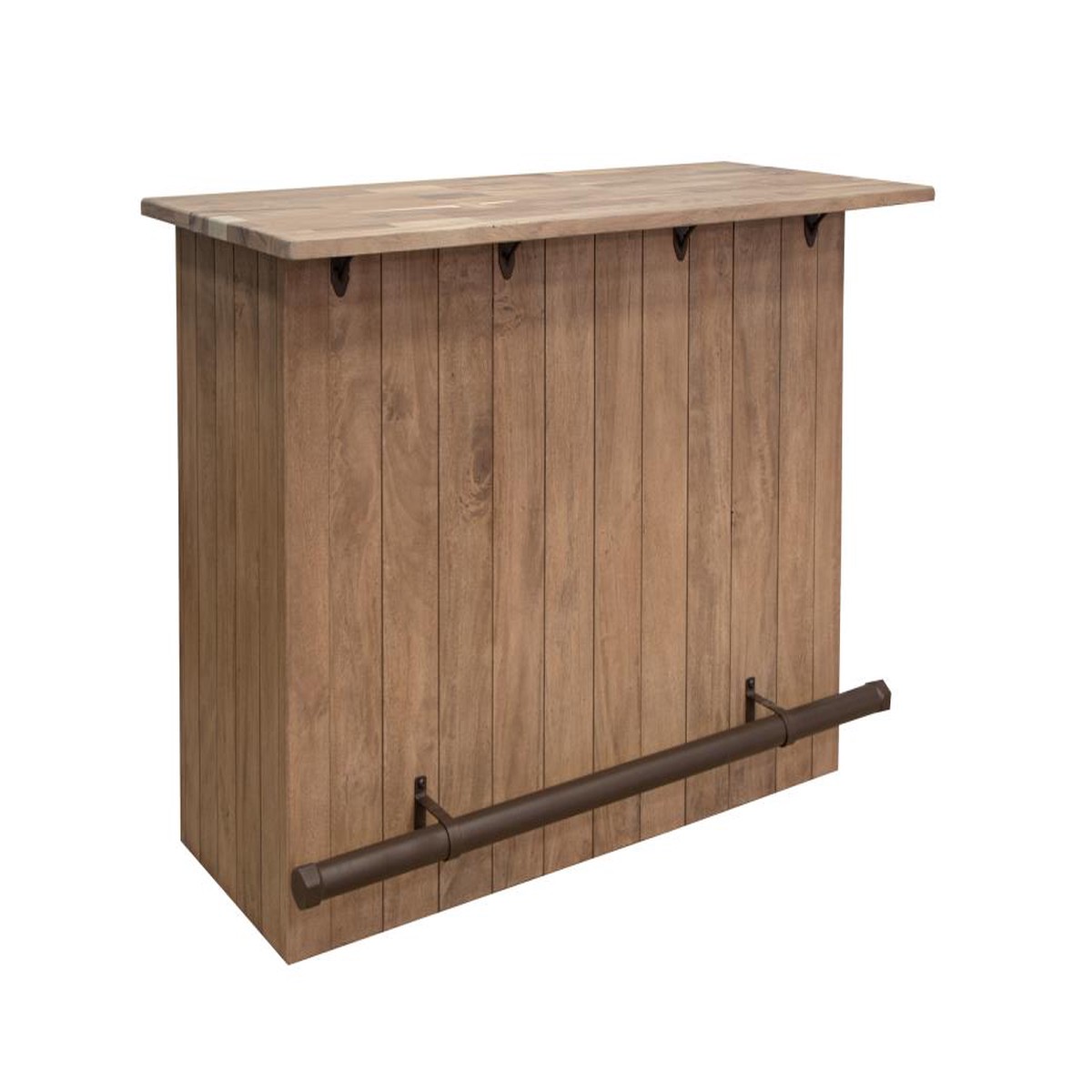 4 Door Parota Wooden Bar - Elegant Furniture for Home Bar